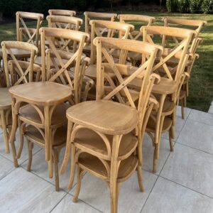 Tinted Raw(Oak) Cross Back Chair