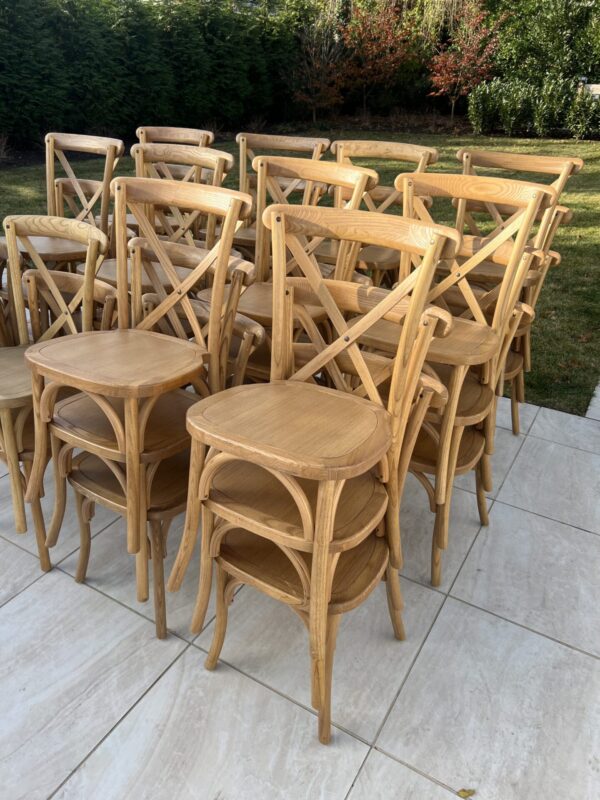 Tinted Raw(Oak) Cross Back Chair